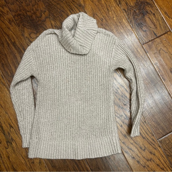 Torrid Light Brown Turtleneck Fisherman Sweater - Picture 7 of 10